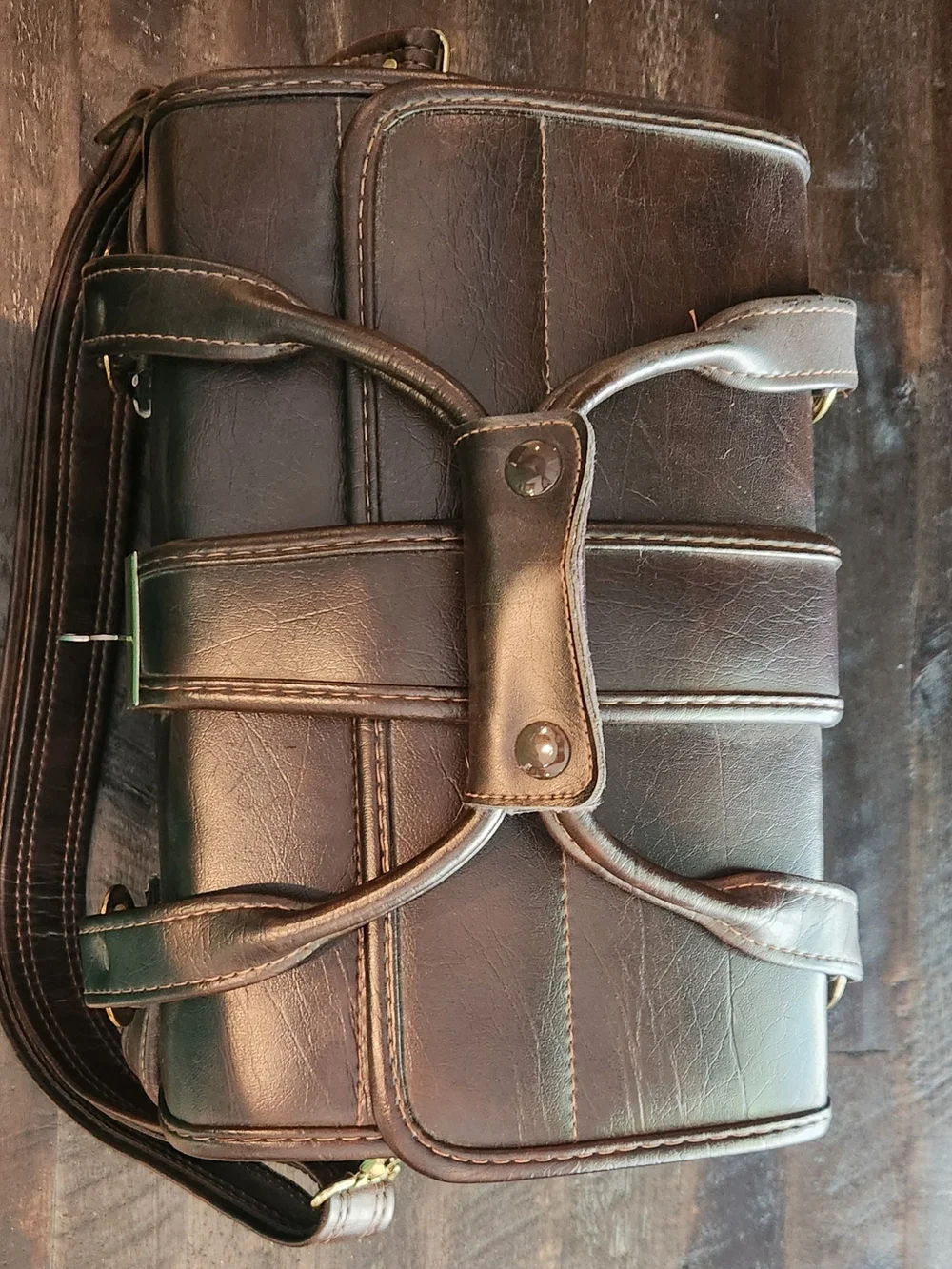 Vintage Leather Camera Case With Lock And Key